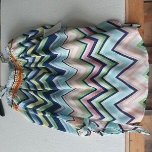 Live for Truth Dress with white lining very colorful and beautiful with tie slee